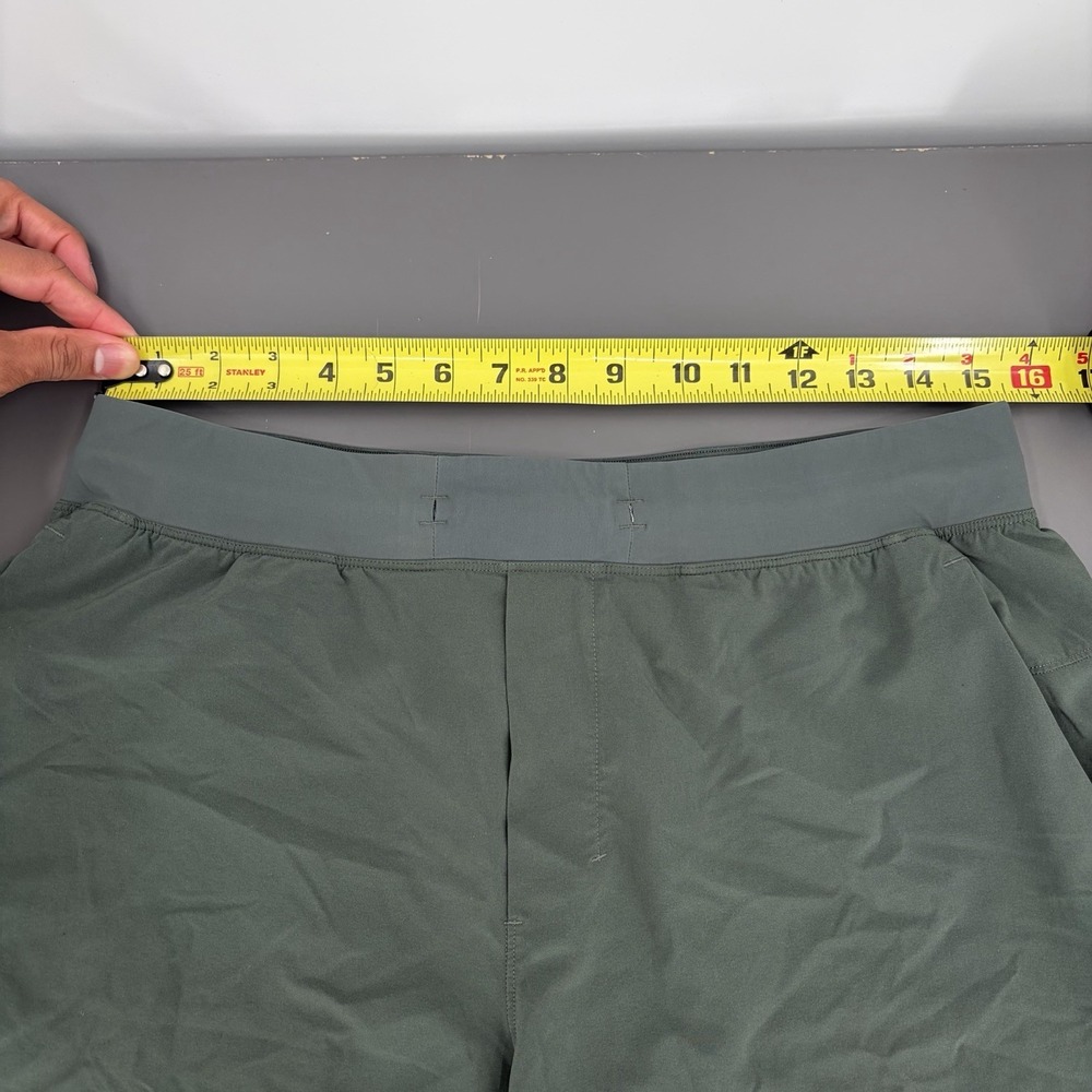 Lululemon Zeroed In Shorts Mens Large Green 7" Linerless Pockets Training Gym - Picture 7 of 9